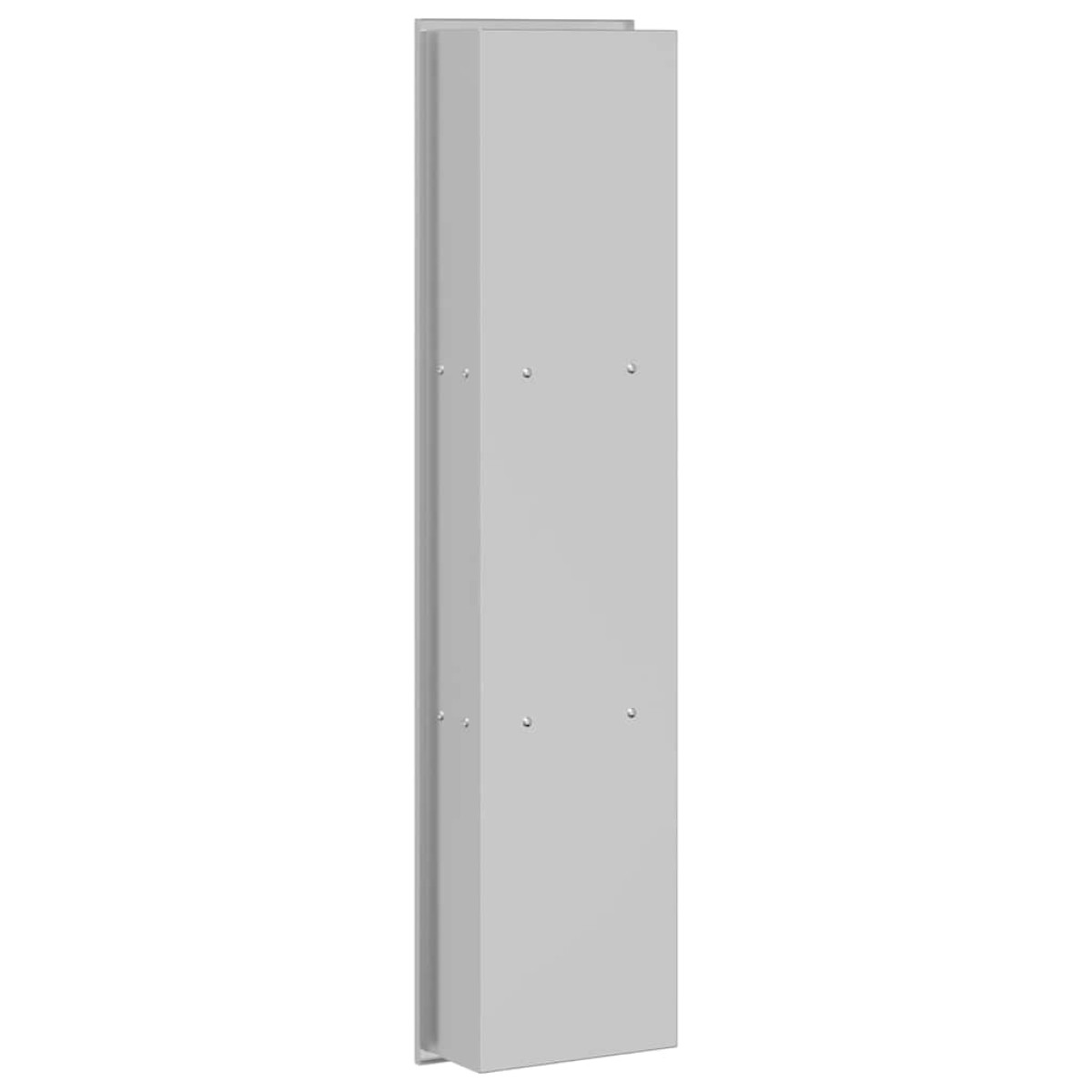 vidaXL Νίτσα Μπάνιου Ασημί 90 x 20 x 9,5 εκ Ανοξείδωτο ατσάλι