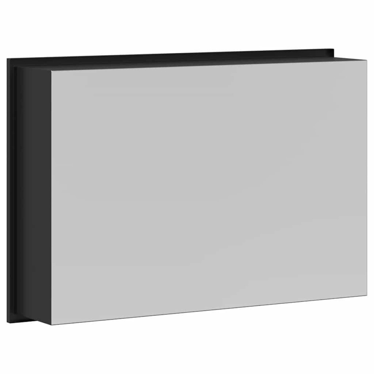 vidaXL Νίτσα Μπάνιου Μαύρο 45 x 30 x 9,5 εκ. Ανοξείδωτο ατσάλι