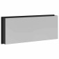 vidaXL Νίτσα Μπάνιου Μαύρο 75 x 30 x 9,5 εκ. Ανοξείδωτο ατσάλι