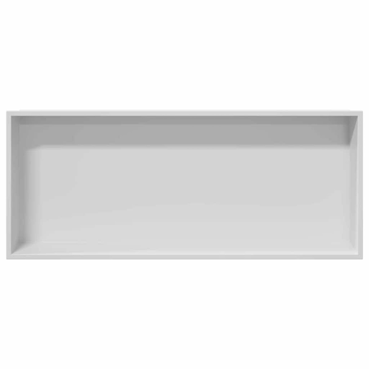 vidaXL Νίτσα Μπάνιου Λευκό 75 x 30 x 9,5 εκ. Ανοξείδωτο ατσάλι