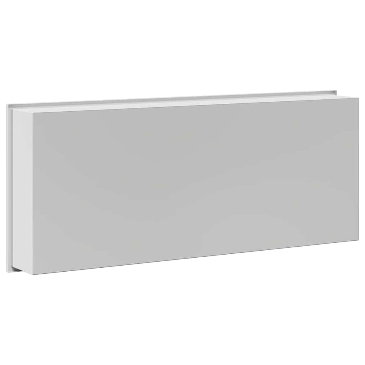 vidaXL Νίτσα Μπάνιου Λευκό 75 x 30 x 9,5 εκ. Ανοξείδωτο ατσάλι