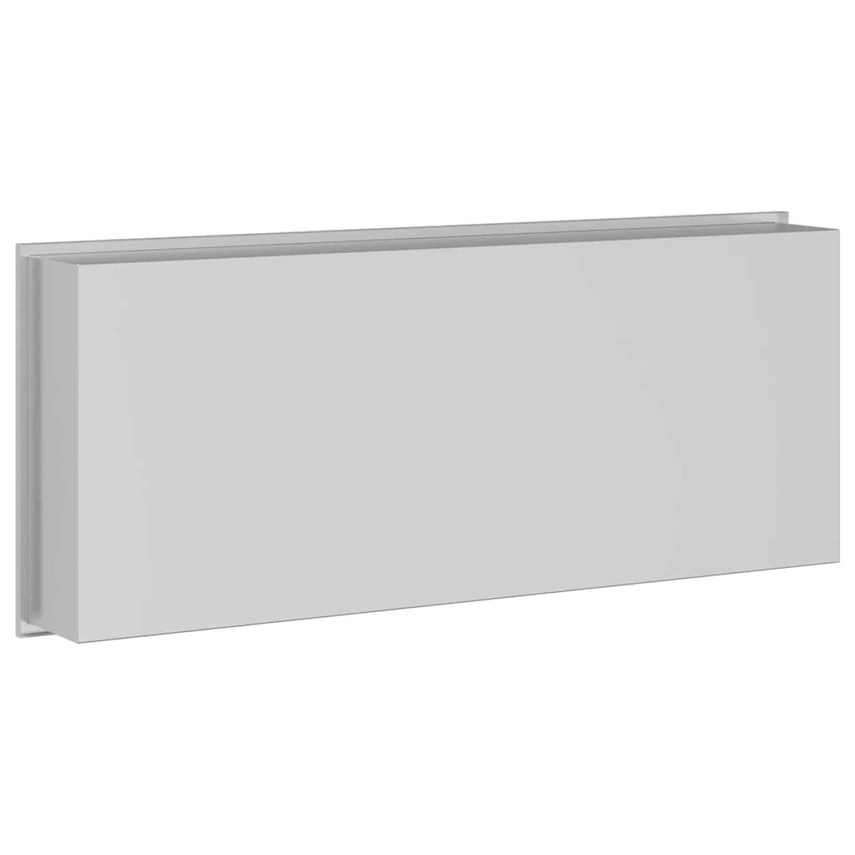 vidaXL Νίτσα Μπάνιου Ασημί 75 x 30 x 9,5 εκ. Ανοξείδωτο ατσάλι