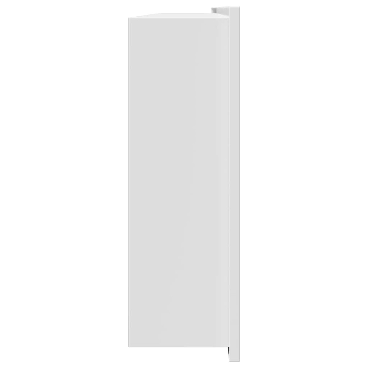 vidaXL Νίτσα Μπάνιου Λευκό 90 x 30 x 9,5 εκ. Ανοξείδωτο ατσάλι