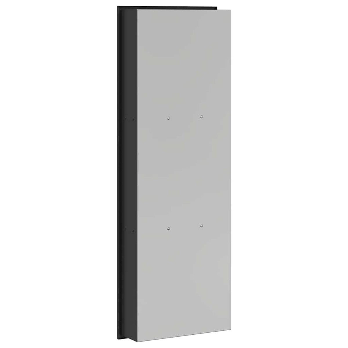 vidaXL Νίτσα Μπάνιου Μαύρο 92 x 32 x 10 εκ Ανοξείδωτο ατσάλι