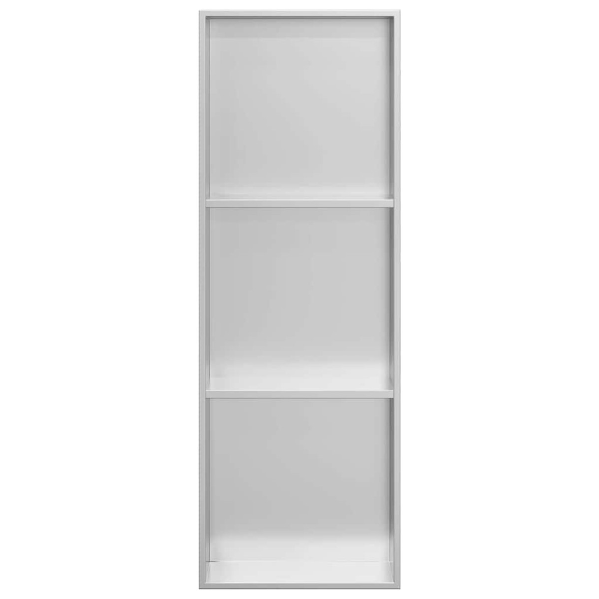 vidaXL Νίτσα Μπάνιου Ασημί 90 x 30 x 9,5 εκ. Ανοξείδωτο ατσάλι