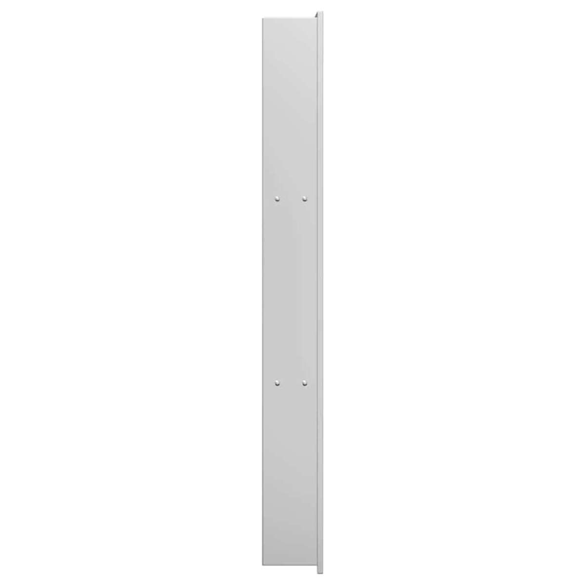 vidaXL Νίτσα Μπάνιου Ασημί 90 x 30 x 9,5 εκ. Ανοξείδωτο ατσάλι