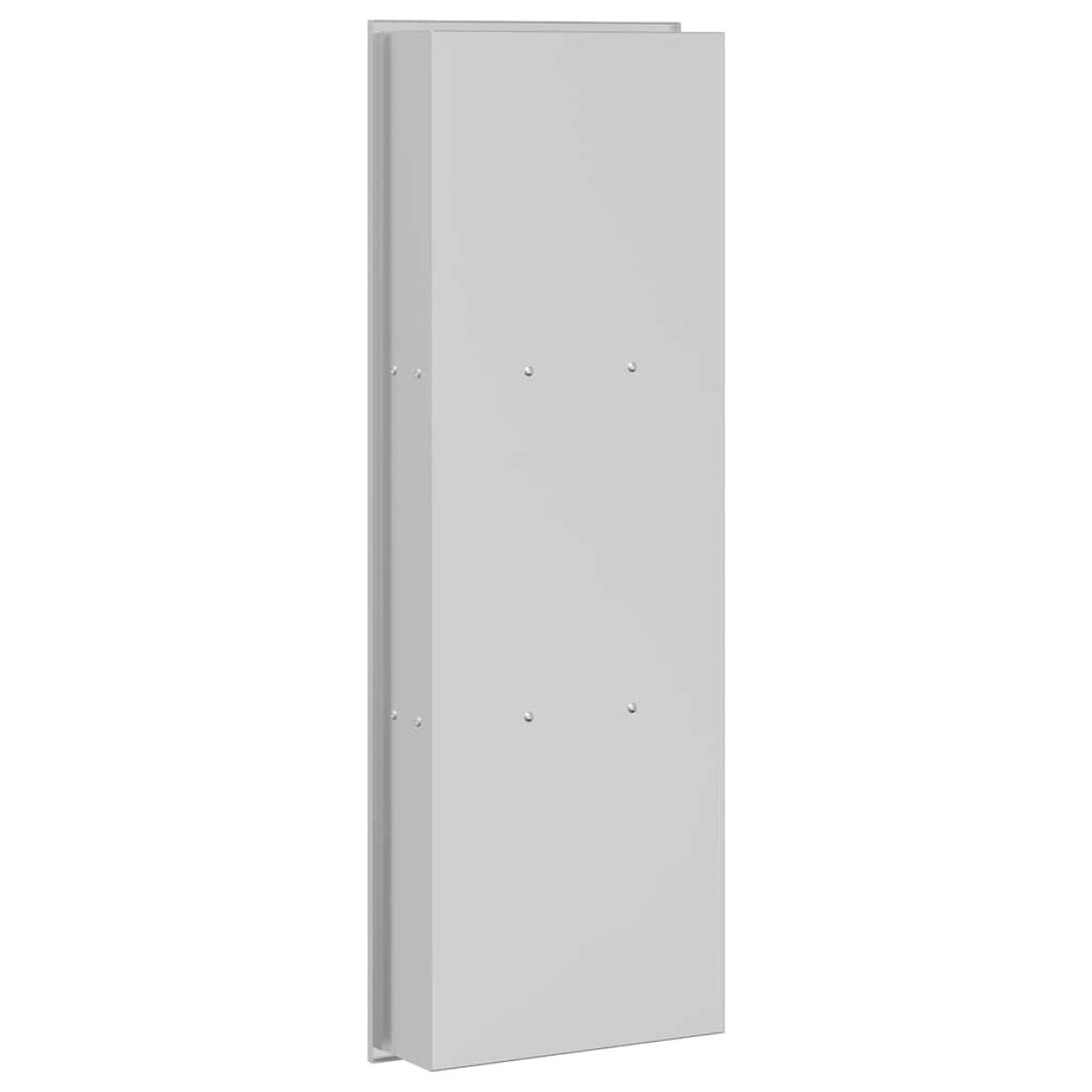 vidaXL Νίτσα Μπάνιου Ασημί 90 x 30 x 9,5 εκ. Ανοξείδωτο ατσάλι