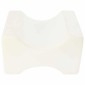 vidaXL Knee Pillow Λευκός Αφρός μνήμης και Πολυεστέρας