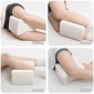 vidaXL Knee Pillow Λευκός Αφρός μνήμης και Πολυεστέρας