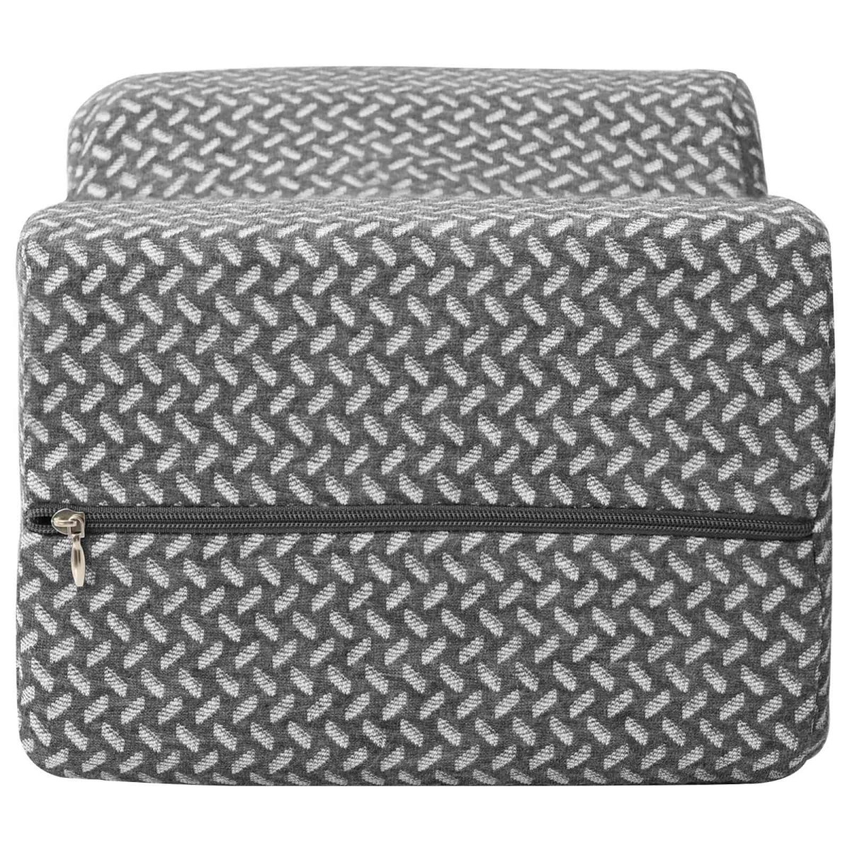vidaXL Μαξιλάρι Γονάτου Μονόχρωμο Γκρι 26 x 21,5 x 15 εκ. Αφρός Μνήμης