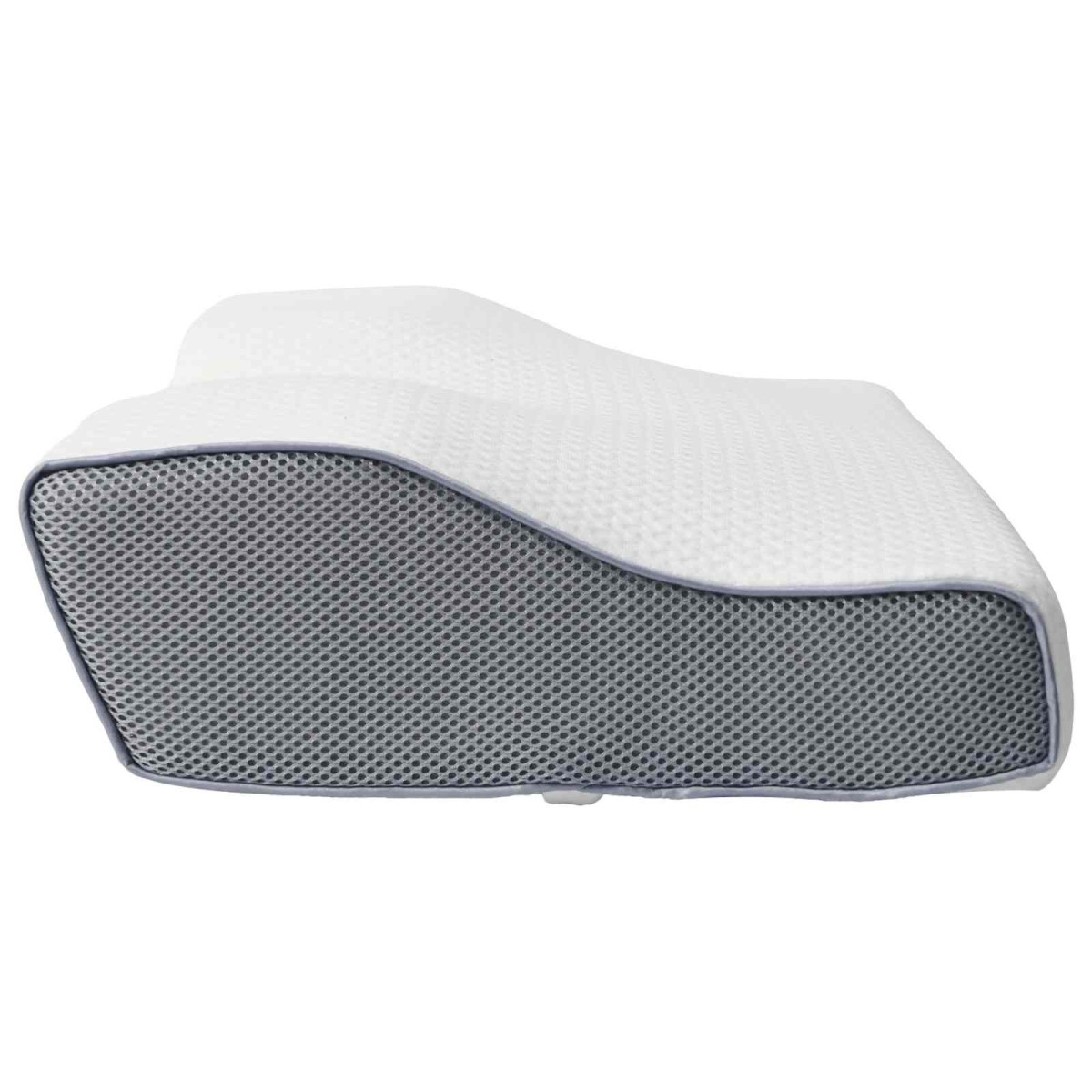 vidaXL Μαξιλάρι λαιμού Λευκός Αφρός Μνήμης 59 x 34,5 x 12 εκ