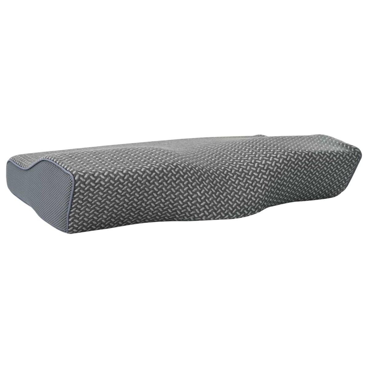vidaXL Μαξιλάρι με μαξιλάρι Γκρι 60 x 34 x 11 εκ. Πολυεστέρας