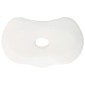 vidaXL Μαξιλάρι λαιμού Μονόχρωμο Λευκός 53 x 35 x 11 εκ. Αφρός Μνήμης