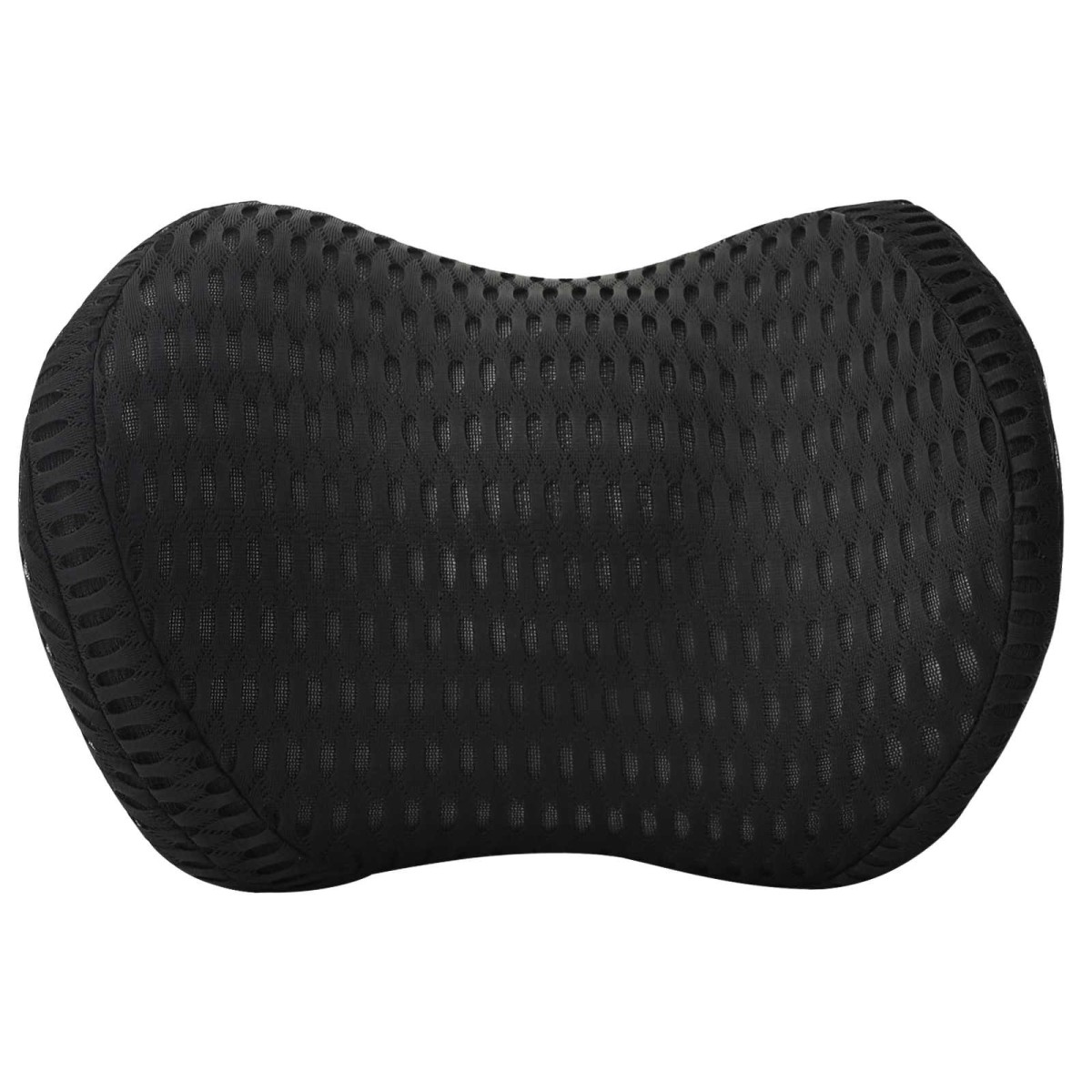 vidaXL Μαξιλάρι λαιμού Μαύρο Αφρός Μνήμης 30,5 x 21,5 x 13 εκ.