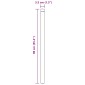 vidaXL Στύλος Περιφράξεων 2 τεμ. Πράσινο 90 cm