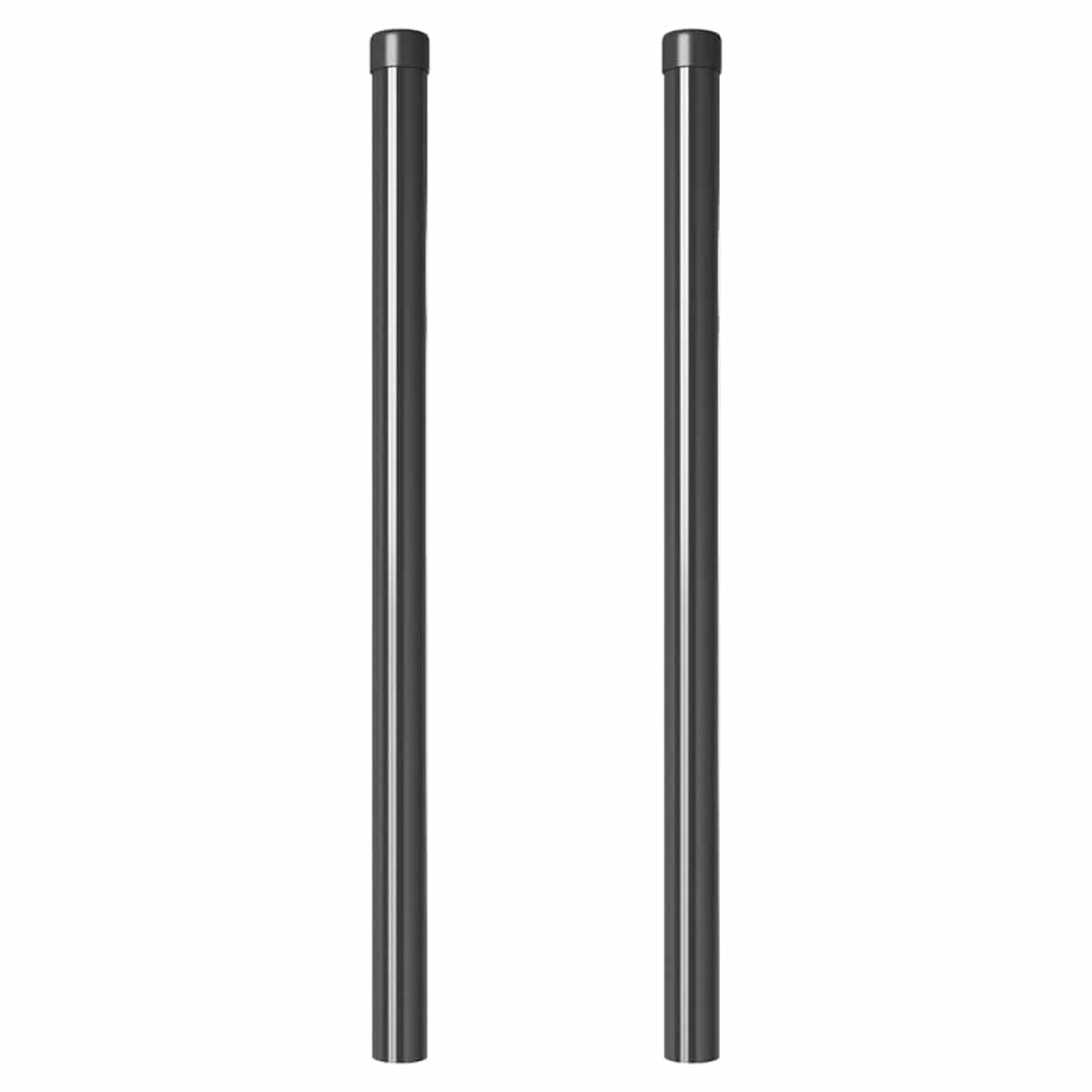 vidaXL Στύλος Περιφράξεων 2 τεμ. Γκρι 80 cm