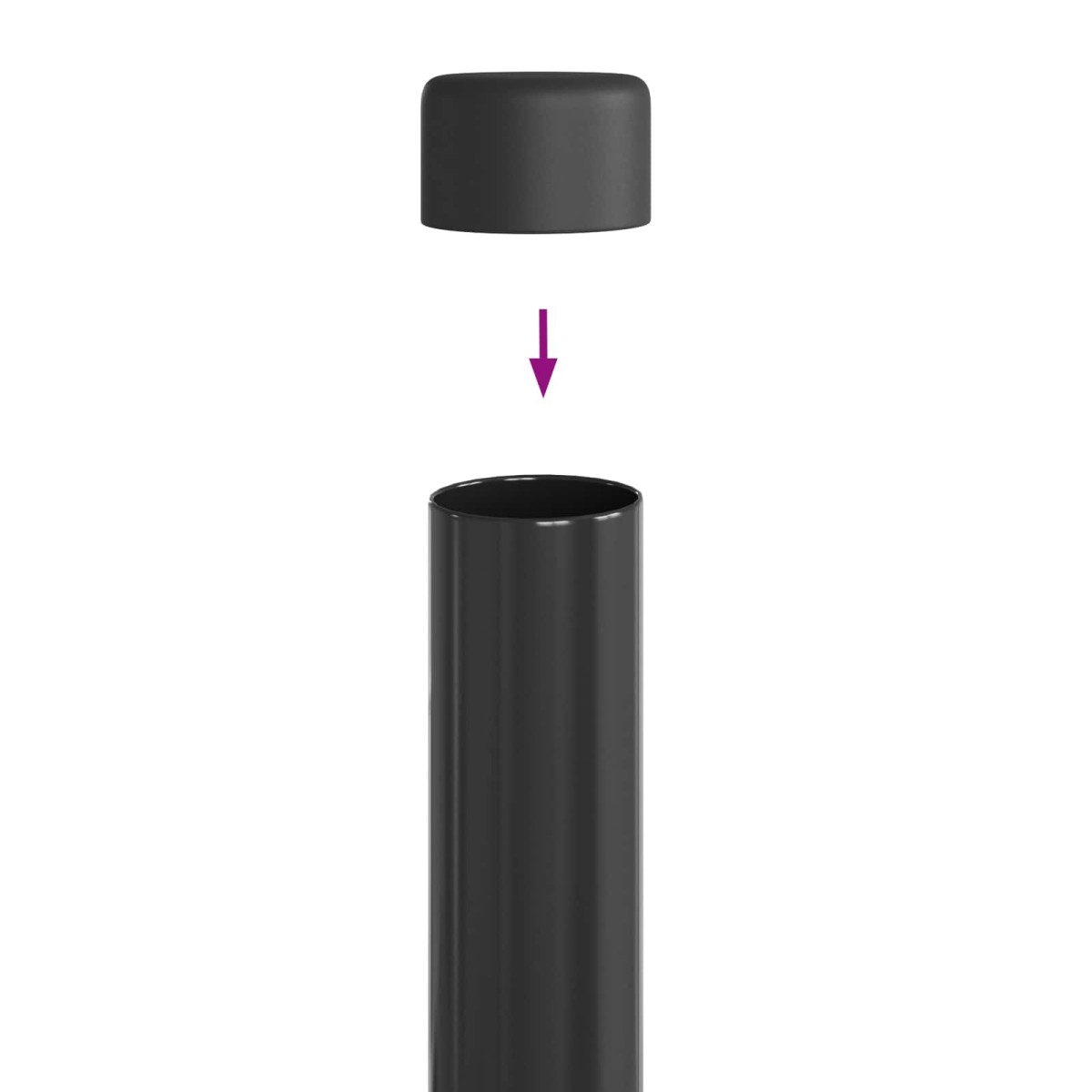 vidaXL Στύλος Περιφράξεων 12 τεμ. Γκρι 80 cm