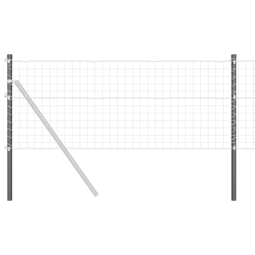 vidaXL Στύλος Περιφράξεων 12 τεμ. Γκρι 120 cm