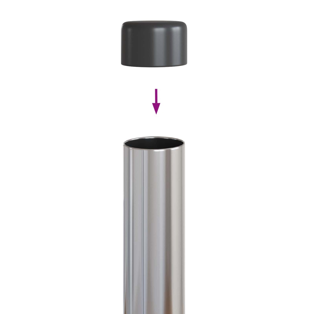 vidaXL Στύλος Περιφράξεων 12 τεμ. Ασημί 70 cm