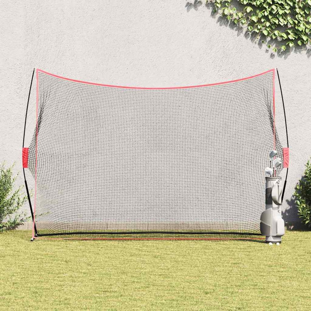 vidaXL Βοήθημα εκπαίδευσης γκολφ Μαύρο 314 x 92 x 214 εκ. Πολυεστέρας