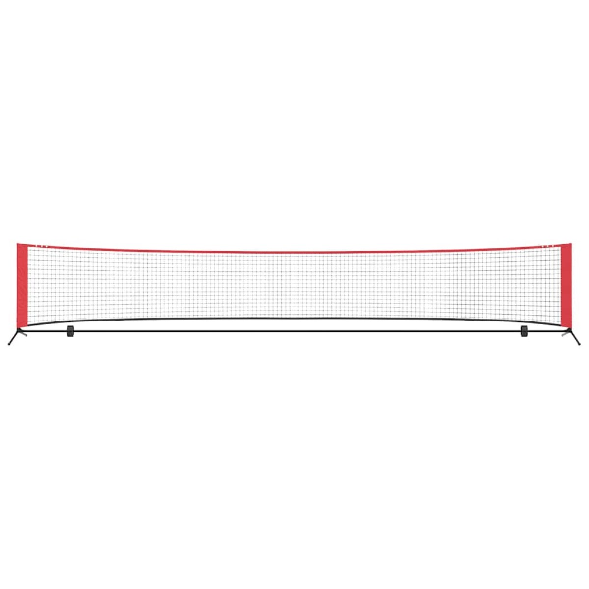 vidaXL Δίχτυ Τένις Μαύρο και Κόκκινο 494,5 x 90 x 87 εκ. Πολυεστέρας
