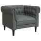 vidaXL Καναπές Σκούρο Γκρι 78,5 x 74,5 x 74,5 εκατοστά Πολυεστέρας