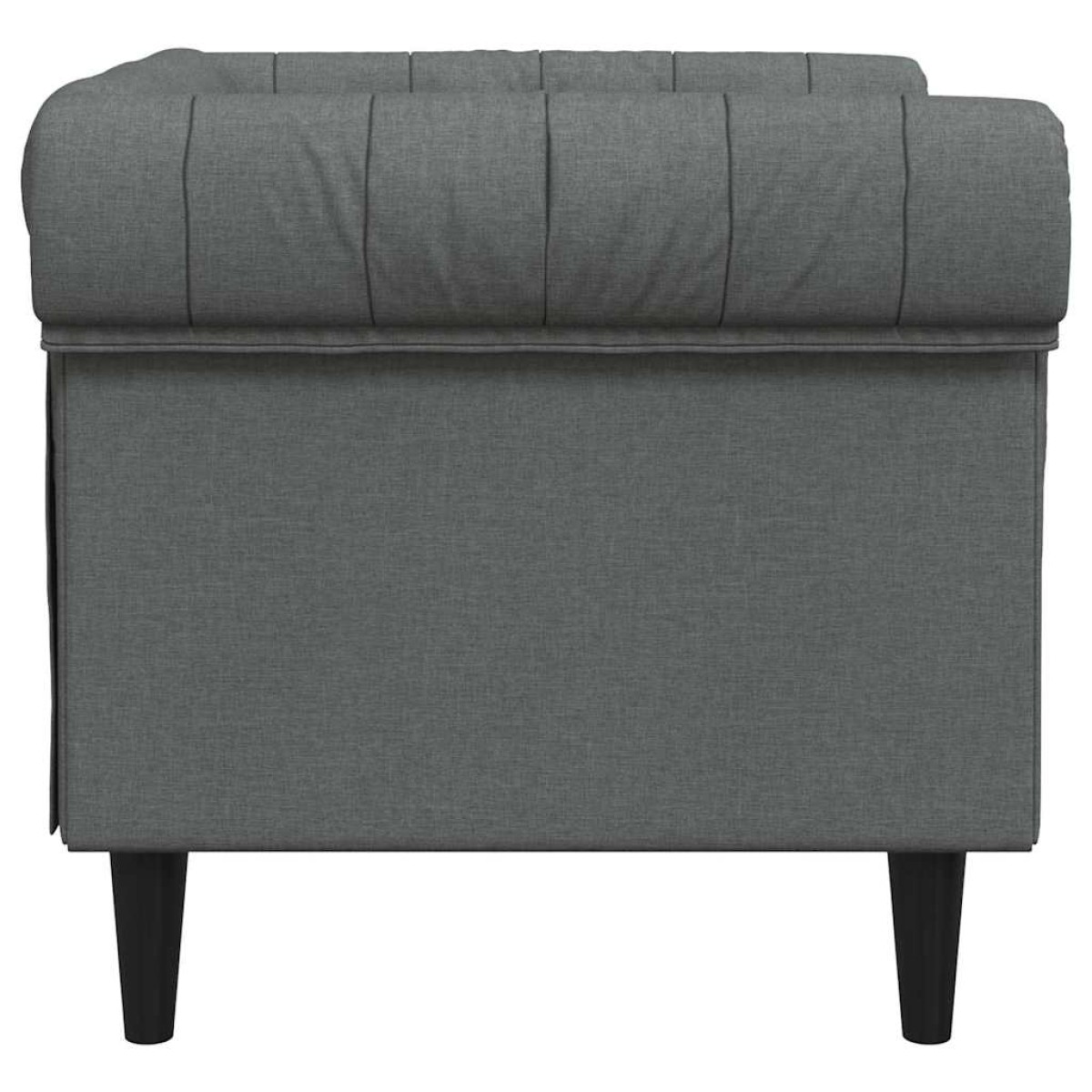 vidaXL Καναπές Σκούρο Γκρι 78,5 x 74,5 x 74,5 εκατοστά Πολυεστέρας