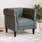 vidaXL Καναπές Σκούρο Γκρι 78,5 x 74,5 x 74,5 εκατοστά Πολυεστέρας