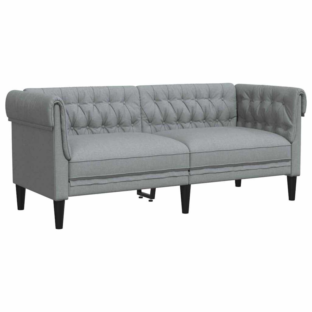 vidaXL Καναπές Ανοιχτό γκρι 182,5 x 74,5 x 74,5 εκατοστά Πολυεστέρας
