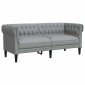 vidaXL Καναπές Ανοιχτό γκρι 182,5 x 74,5 x 74,5 εκατοστά Πολυεστέρας