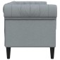 vidaXL Καναπές Ανοιχτό γκρι 182,5 x 74,5 x 74,5 εκατοστά Πολυεστέρας