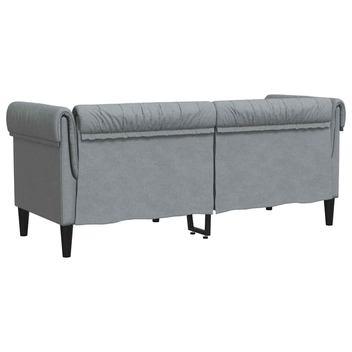 vidaXL Καναπές Ανοιχτό γκρι 182,5 x 74,5 x 74,5 εκατοστά Πολυεστέρας