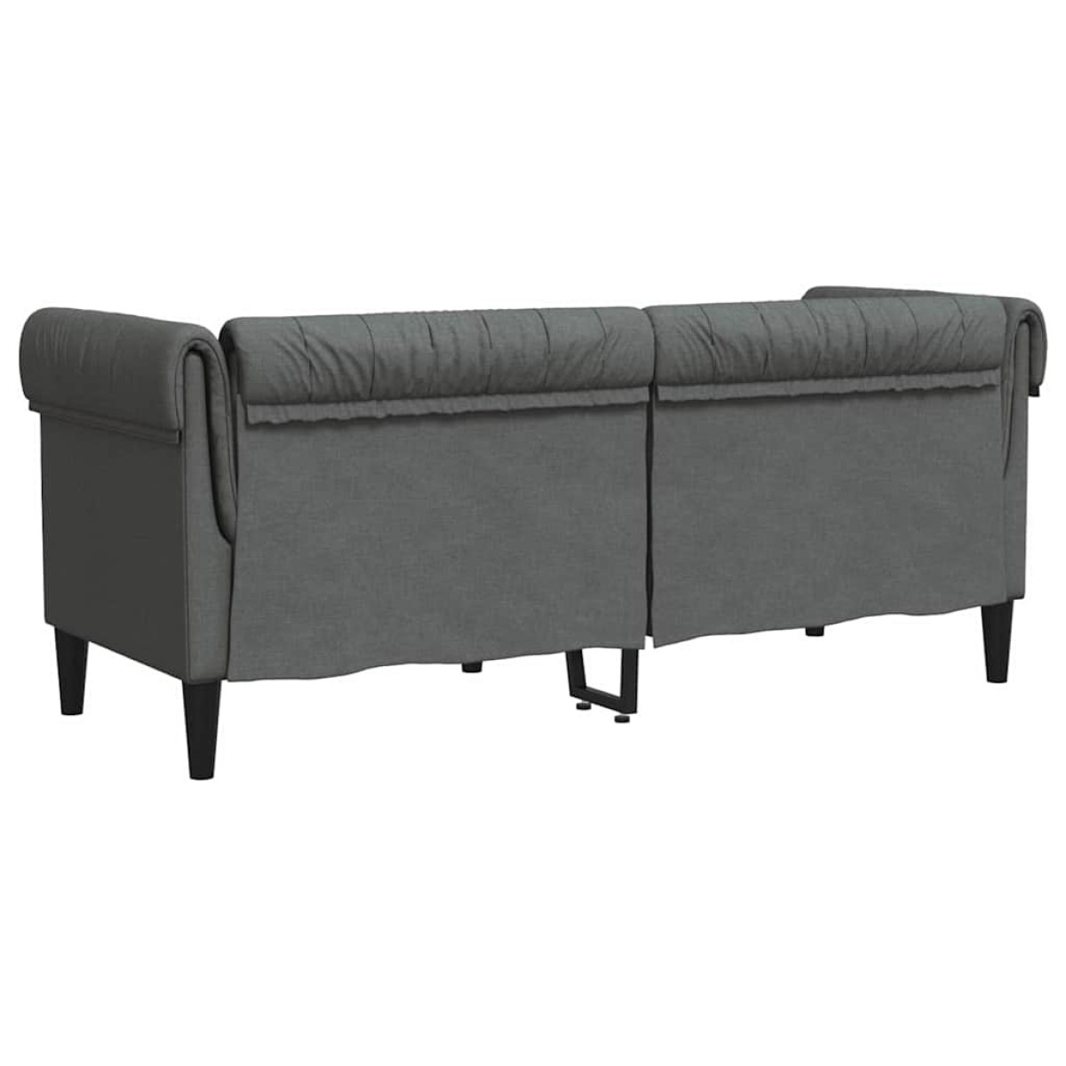 vidaXL Καναπές Σκούρο Γκρι 182,5 x 74,5 x 74,5 εκατοστά Πολυεστέρας