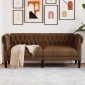 vidaXL Καναπές Καφέ 182,5 x 74,5 x 74,5 εκατοστά Πολυεστέρας