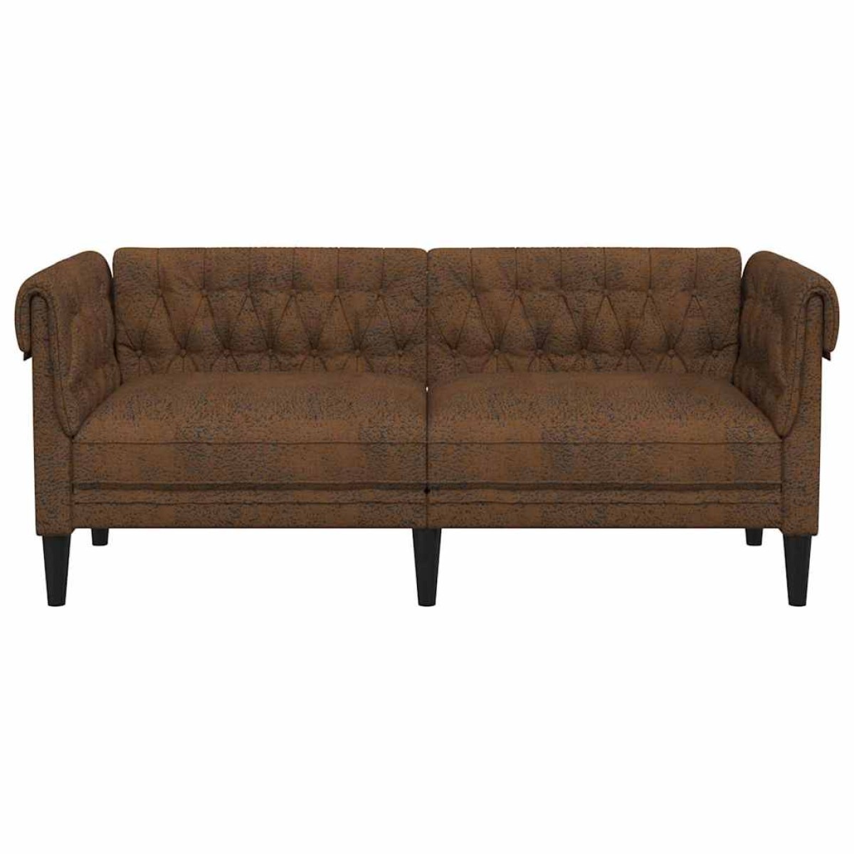 vidaXL Καναπές Καφέ 182,5 x 74,5 x 74,5 εκατοστά Πολυεστέρας