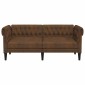 vidaXL Καναπές Καφέ 182,5 x 74,5 x 74,5 εκατοστά Πολυεστέρας