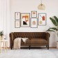 vidaXL Καναπές Καφέ 182,5 x 74,5 x 74,5 εκατοστά Πολυεστέρας