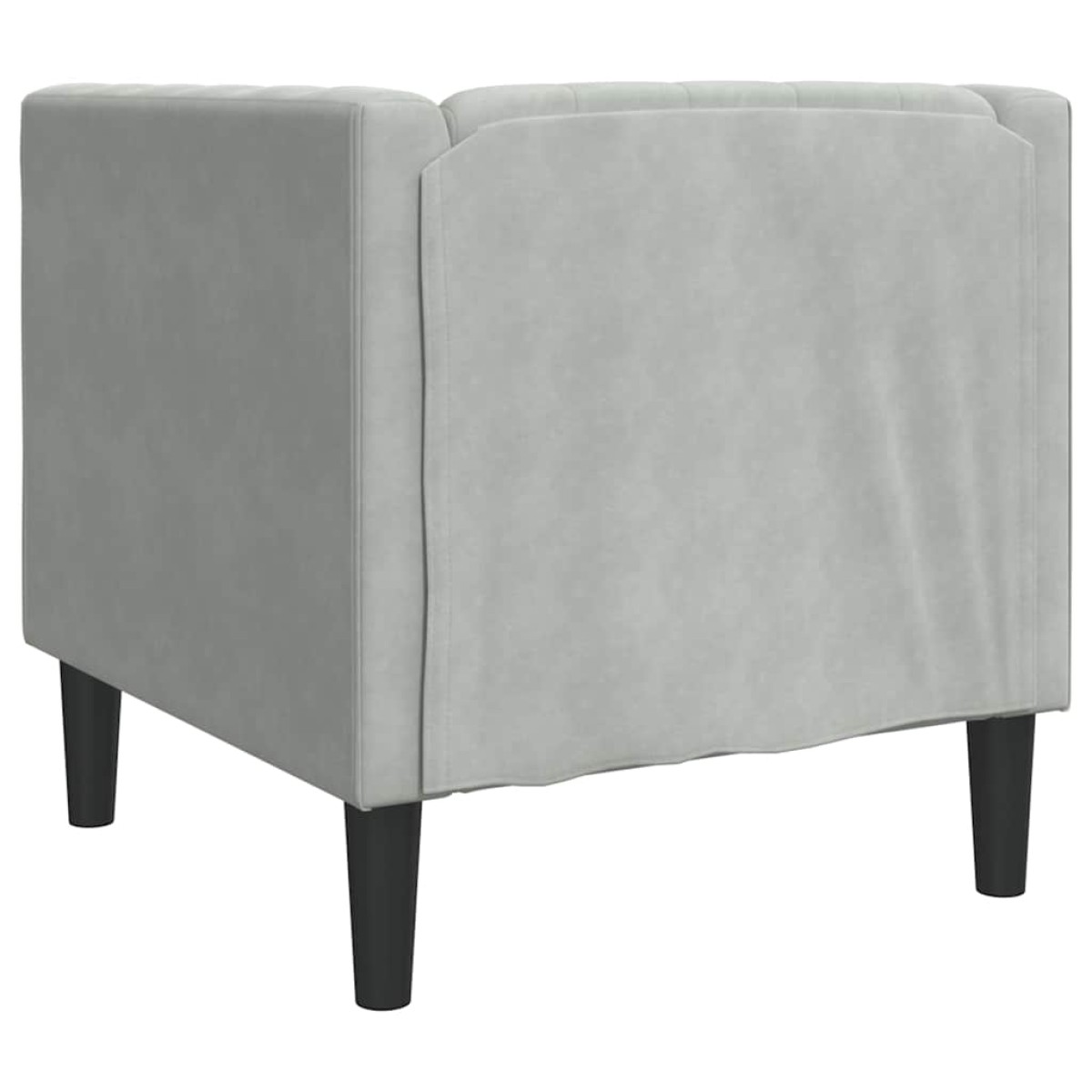 vidaXL Καναπές Ανοιχτό γκρι 74,5 x 71 x 70,5 εκ. Βελούδο