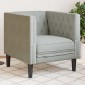 vidaXL Καναπές Ανοιχτό γκρι 74,5 x 71 x 70,5 εκ. Βελούδο