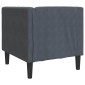 vidaXL Καναπές Σκούρο Γκρι 74,5 x 71 x 70,5 εκ. Βελούδο