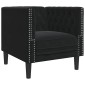 vidaXL Καναπές Μαύρο 74,5 x 71 x 70,5 εκ. Βελούδο