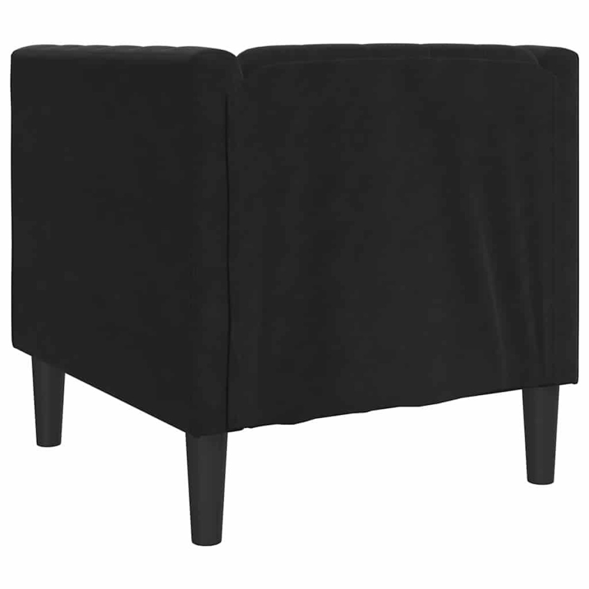 vidaXL Καναπές Μαύρο 74,5 x 71 x 70,5 εκ. Βελούδο
