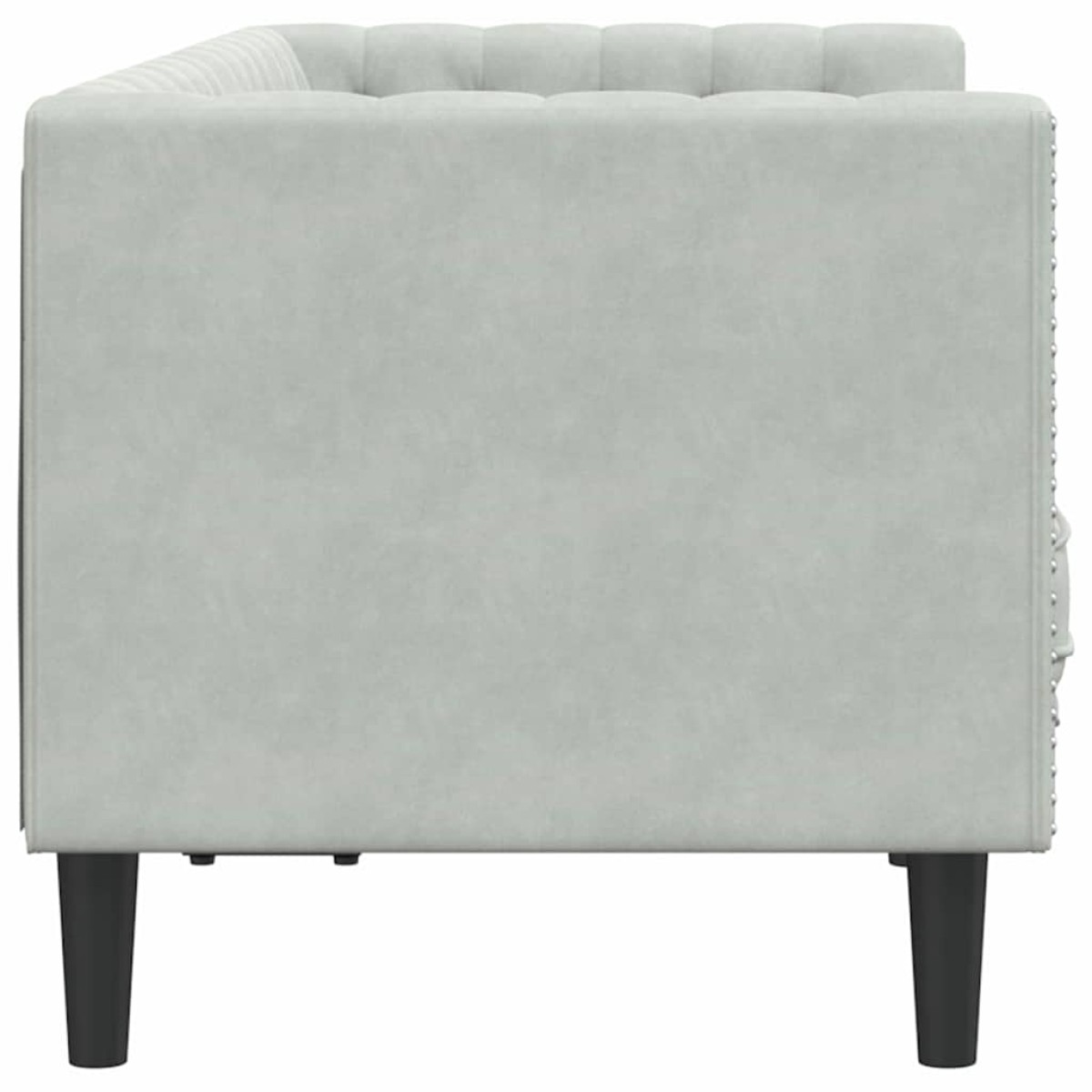 vidaXL Καναπές Ανοιχτό γκρι 174 x 74,5 x 70,5 εκ. Βελούδο