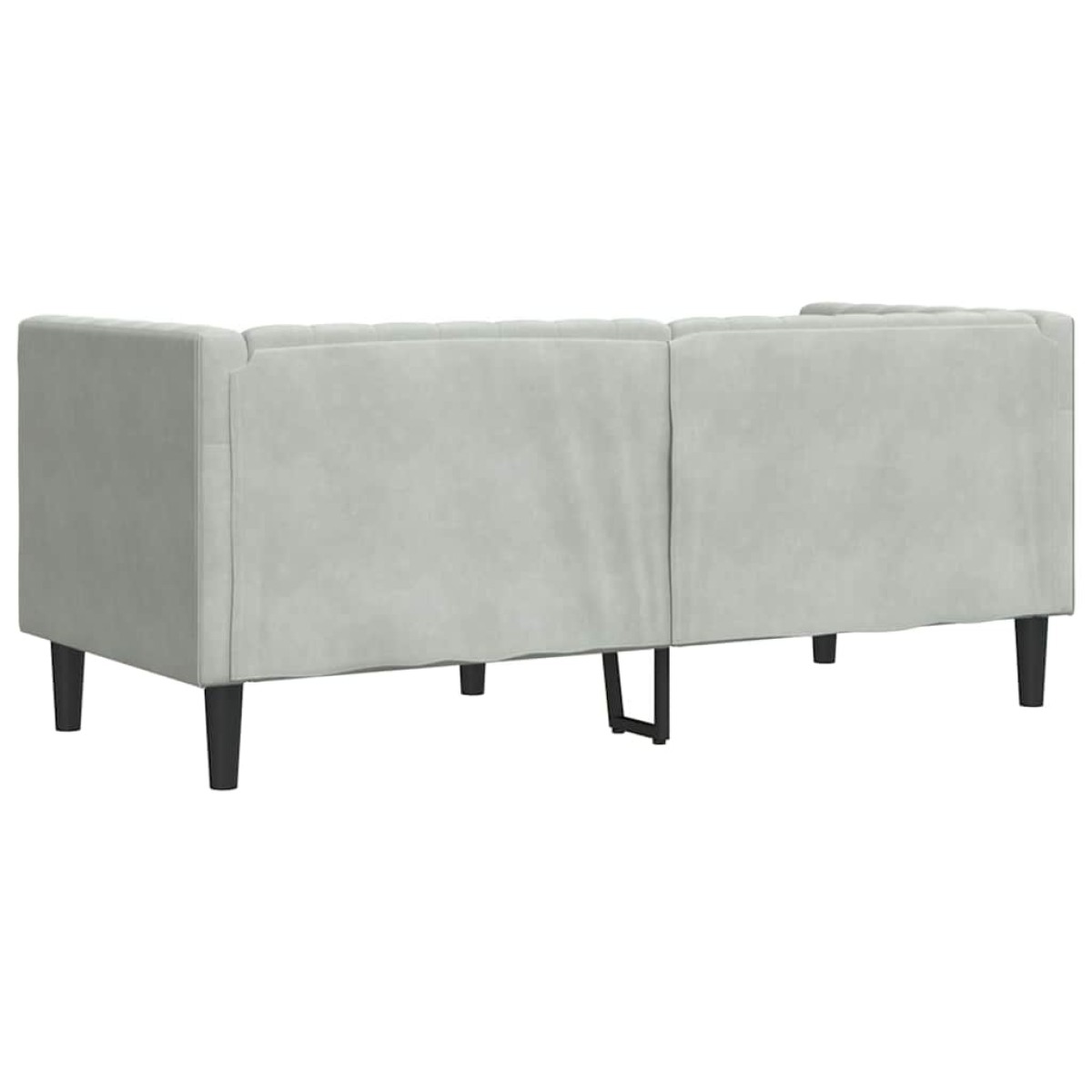 vidaXL Καναπές Ανοιχτό γκρι 174 x 74,5 x 70,5 εκ. Βελούδο