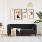 vidaXL Καναπές Μαύρο 174 x 74,5 x 70,5 εκ. Βελούδο