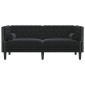 vidaXL Καναπές Μαύρο 174 x 74,5 x 70,5 εκ. Βελούδο