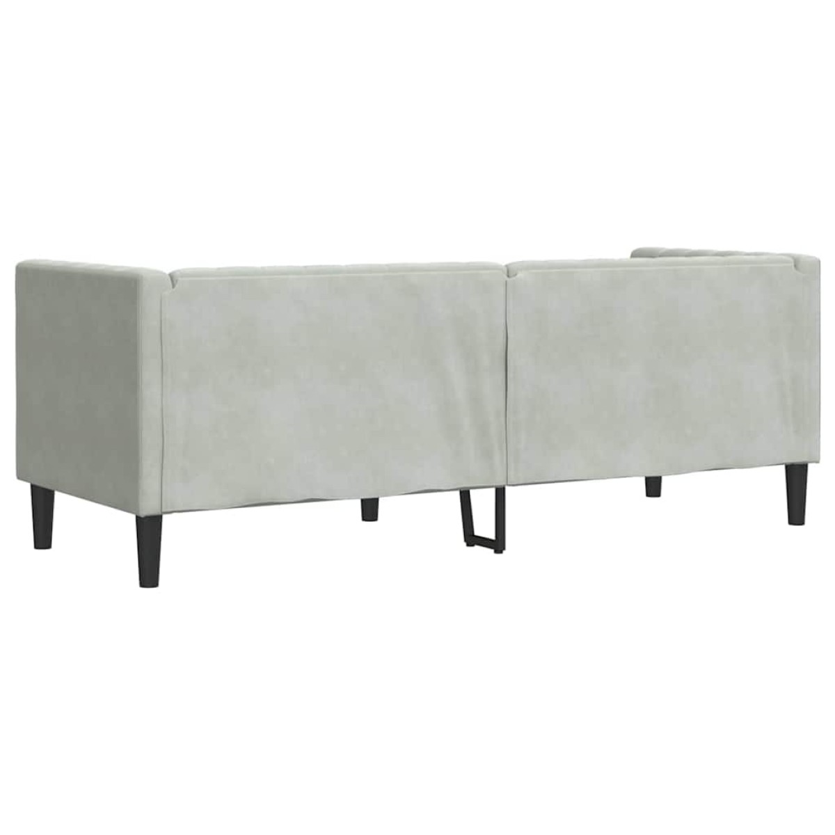 vidaXL Καναπές Ανοιχτό γκρι 194 x 74,5 x 70,5 εκ. Βελούδο