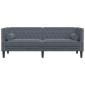 vidaXL Καναπές Σκούρο Γκρι 194 x 74,5 x 70,5 εκ. Βελούδο