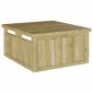 vidaXL Γκαράζ Χλοοκοπτικού Καφέ 73.5 x 81.5 x 38.5 εκ