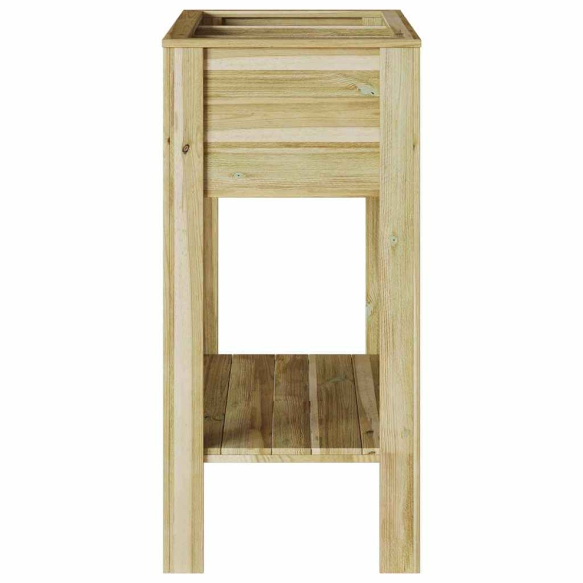 vidaXL Υψηλός Γλάστρα με ράφι Καφέ 85,5 x 46,5 x 96 εκ.